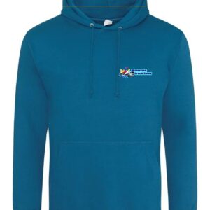 Waterford Truck Show embroidered hoodie in the new Deep Sea Blue color.